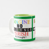 Wildtiere - IMAGINE - Rettend wild lebende Tiere - Zweifarbige Tasse (Vorderseite Links)