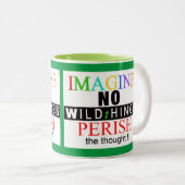 Wildtiere - IMAGINE - Rettend wild lebende Tiere - Zweifarbige Tasse (VorderseiteRechts)