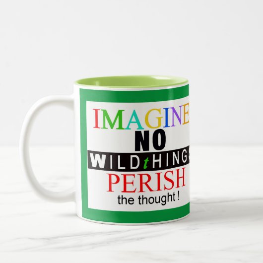 Wildtiere - IMAGINE - Rettend wild lebende Tiere - Zweifarbige Tasse (Links)