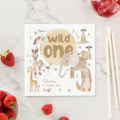 Wildtiere Kindergeburtstag Serviette (Beispiel)