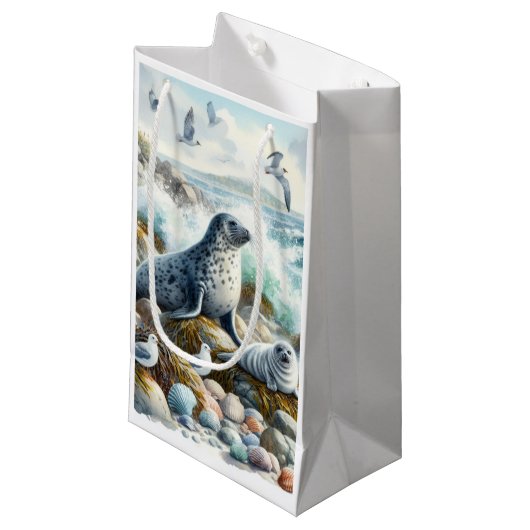 Wildtiere Kleine Geschenktüte (Vorderseite Schrägansicht)