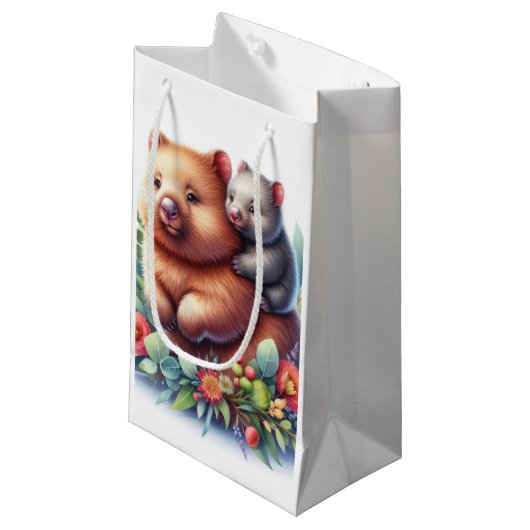 Wildtiere Kleine Geschenktüte (Vorderseite Schrägansicht)