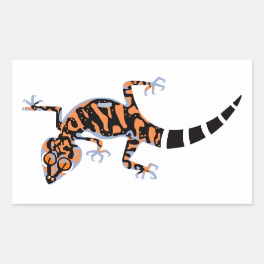 Wildtiere - Kuriowa's Ground GECKO - Natur Rechteckiger Aufkleber (Vorderseite)