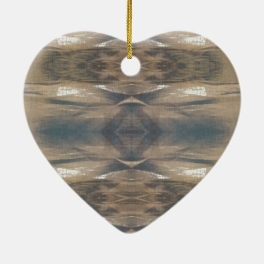 Wildtiere Leopard Wildtier Muster Brown Black Keramik Ornament (Hinten)