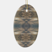 Wildtiere Leopard Wildtier Muster Brown Black Keramik Ornament (Rechts)