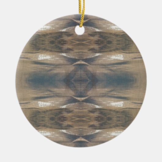 Wildtiere Leopard Wildtier Muster Brown Black Keramikornament (Vorne)