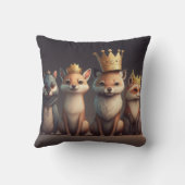 Wildtiere mit Kronen Kissen (Rückseite)