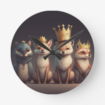 Wildtiere mit Kronen