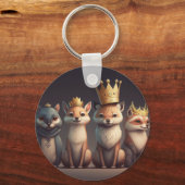 Wildtiere mit Kronen Schlüsselanhänger (Rückseite)