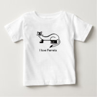 Wildtiere - Niedlich I Liebe FERRETS - Tiergrafike