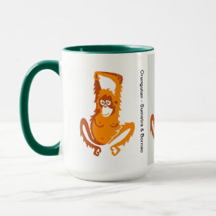 Wildtiere - Niedlich ORANGUTAN - Natur - Tasse