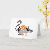 Wildtiere - Niedliche NUMBAT - Erhaltung - Schifff Karte (Gelbe Blume)