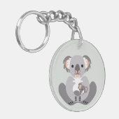 Wildtiere - Niedliches Koala - Natur - gefährdete  Schlüsselanhänger (Vorderseite links)