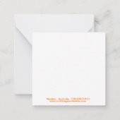 Wildtiere - NUMBAT - gefährdetes Tier - Grün Mitteilungskarte (Rückseite)