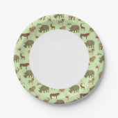 Wildtiere Pappteller (Vorderseite)