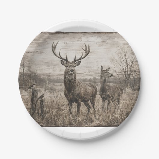 Wildtiere Pappteller (Vorderseite)
