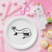 Wildtiere - Schwarzfüßer FERRET - Tier- Party Pappteller (Party)