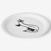 Wildtiere - Schwarzfüßer FERRET - Tier- Party Pappteller (Schrägansicht)