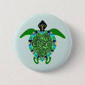Wildtiere - Sea TURTLE - Wildtiere - Aqua Button (Vorderseite)