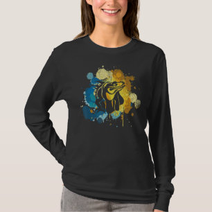 Wildtiere Tierechse Reptile farbenfrohe Iguan T-Shirt