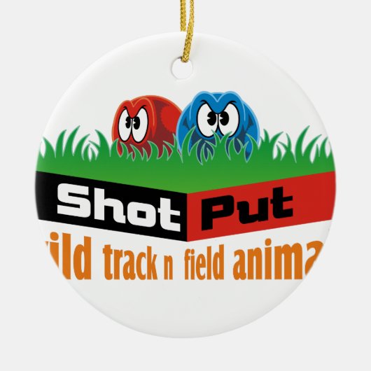 Wildtiere und Feldtiere Keramik Ornament (Vorne)