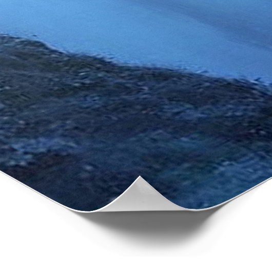 Wildtiere und Wasserfälle Poster (Ecke)