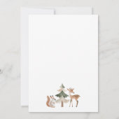 Wildtiere und Wildtiere Einladung (Rückseite)