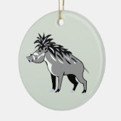 Wildtiere - Warmes PIG - gefährdetes Tier - Wartho Keramik Ornament (Links)