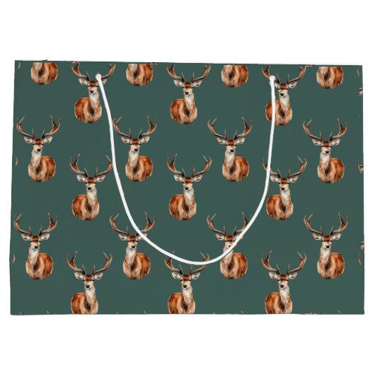 Wildtiere, Wasserfarbe Große Geschenktüte (Rückseite)