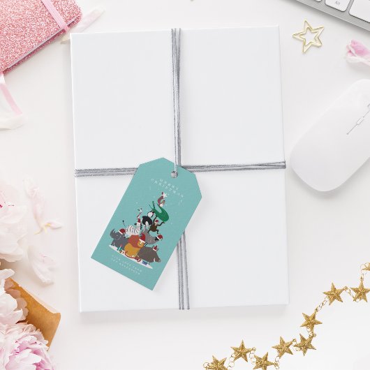 Wildtiere Weihnachtsbaum Geschenkanhänger