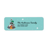 Wildtiere Weihnachtsbaum-Rücksendeadresse (Vorne)