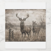 Wildtiere Weinetikett (Einzelnes Label)