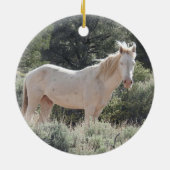 Wildtiere, Wildpferde, Natur, Tiere Keramik Ornament (Hinten)