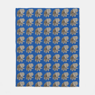 Wildtiere Wildtiere Art Elefanten Fleecedecke