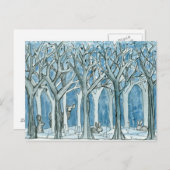 Wildtiere — Wildtiere — Winter Postkarte (Vorne/Hinten)