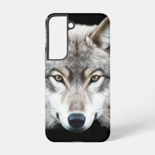 Wildtiere Wölfe Wolfskopf Tier Kunst  Samsung Galaxy Hülle