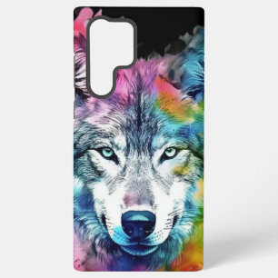 Wildtiere Wölfe Wolfskopf Tier Kunst Samsung Galaxy Hülle