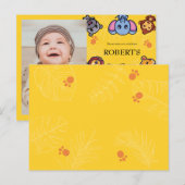 Wildtiere zum ersten Geburtstag Postkarte (Vorne/Hinten)