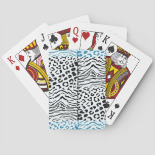 Wildtierfellmuster Spielkarten