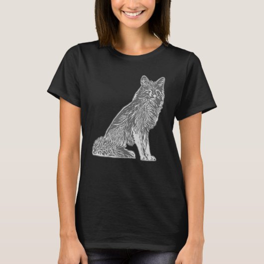 Wildtierfresser aus Rotfuchs mit Fuchs 7 T-Shirt (Vorderseite)