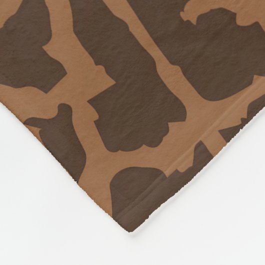 Wildtierhaut Fleecedecke (Ecke)