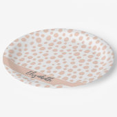 Wildtierhaut Pappteller (Schrägansicht)