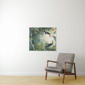 Wildtierillustration Personalisiertes Foto & Text Wandteppich (Beispiel (Horizontal))