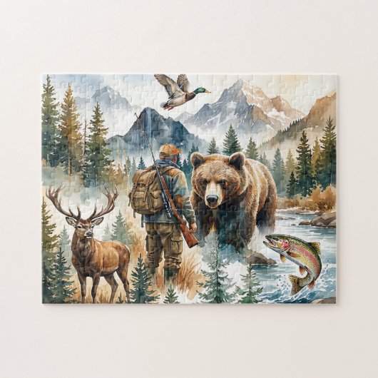 Wildtierjagd Puzzle (Horizontal)