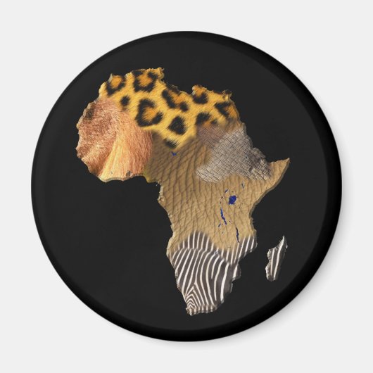 Wildtierkarte der AFRICA-Serie Magnet (Vorne)