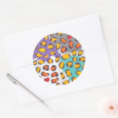 Wildtiermuster Runder Aufkleber (Umschlag)