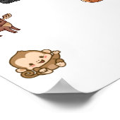Wildtiersammlung Poster (Ecke)