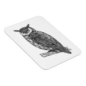 Wildtotem-Tier-Owl-Doodle Magnet (Rechte Seite)