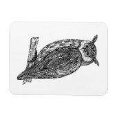 Wildtotem-Tier-Owl-Doodle Magnet (Horizontal)
