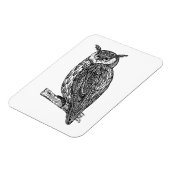 Wildtotem-Tier-Owl-Doodle Magnet (Linke Seite)